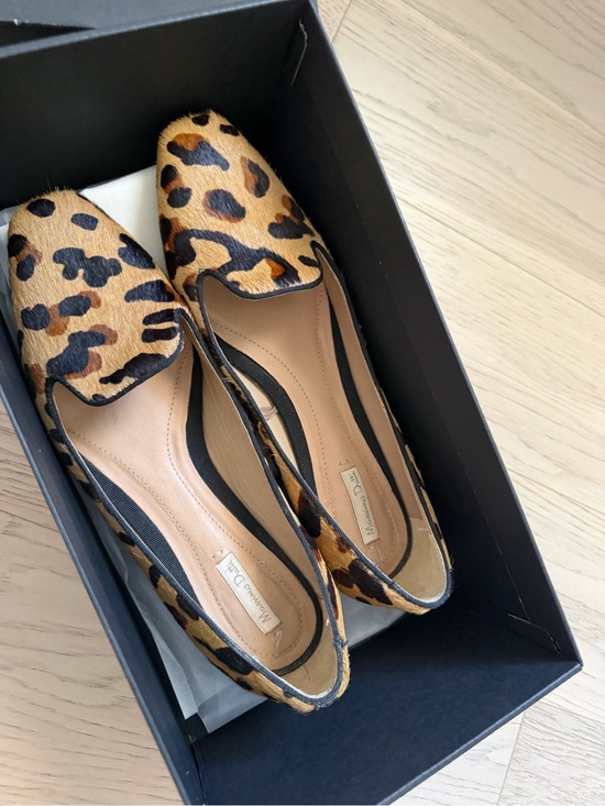 Massimo Dutti Shoes - Massimo Dutti Leopard Print Pointed Flats in Tan & Black